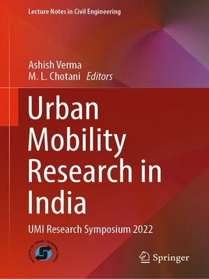 cover image of Urban Mobility Research in India